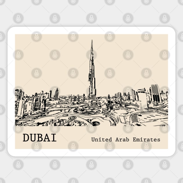 Dubai United Arab Emirates Magnet by Lakeric